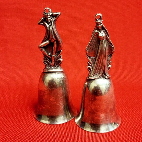 Reed & Barton 12 Days of Christmas Bells Silverplated Set of 2 - Picture 9 of 11